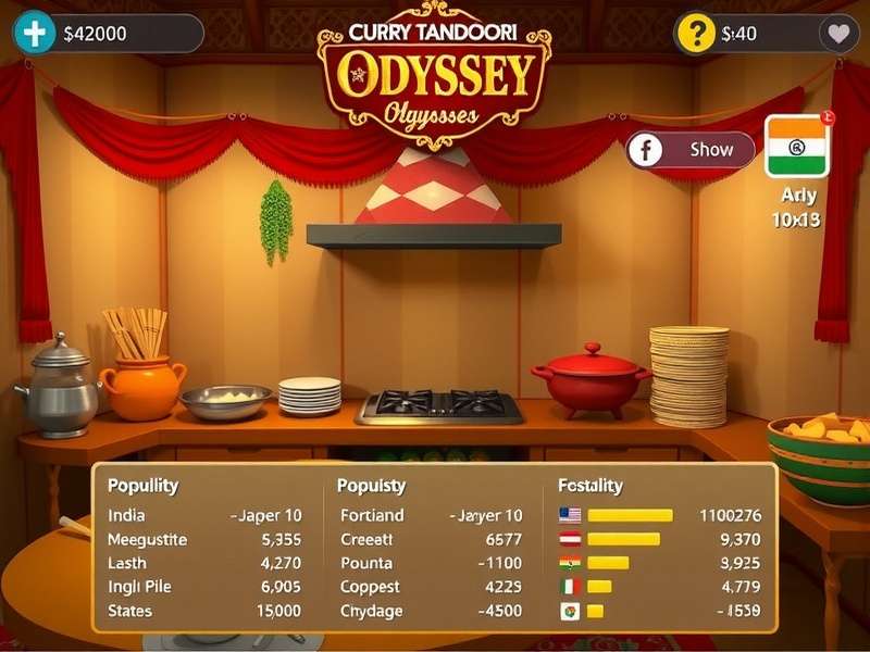 Curry Tandoori Odyssey popularity chart in Indian states